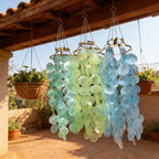 Capiz Muschel Windspiel Mobile Deko Terrasse Boho Wohnaccessoire Geschenk