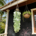 Capiz Muschel Windspiel Mobile Deko Terrasse Boho Wohnaccessoire Geschenk