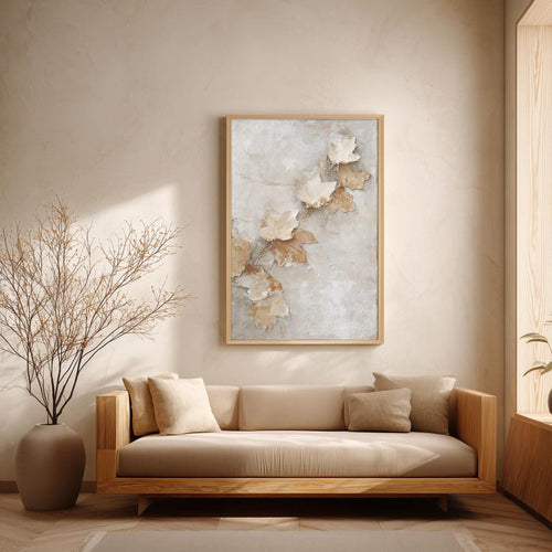 Abstrakte Wandkunst, Erdtöne, neutrale minimalistische Kunstdrucke
