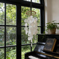 Capiz-Muschel Windspiel weiß, maritimes Hänge-Deko für Terrasse, 72 cm