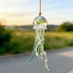 Handgemachtes Glasquallen-Windspiel zum Aufhängen – Mehrschichtiges Design, Innen- und Außenbereich
