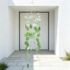 Grünes Muschel-Schmetterling-Windspiel Boho Strand Wohnkultur Terrassenhänger