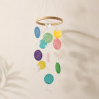 Schmetterling Muschel Windspiel, Capiz Muschel Mobile, Boho Fensterschmuck, Küsten Deko, 12x35cm