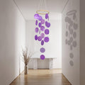 Muschel-Windspiel, hängende Küstenstil-Dekoration, Boho-Fensterdeko, Naturmuscheln, 45 cm