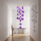 Muschel-Windspiel, hängende Küstenstil-Dekoration, Boho-Fensterdeko, Naturmuscheln, 45 cm