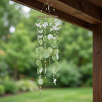 Perlmutt Windspiel Schmetterlingsmotiv Boho Küstenstil Sonnenfänger Fenster Veranda Terrasse Garten