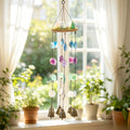 Kristall-Windspiel mit Glocken, Boho Fensterdekoration, 4 Ausführungen, 42-47 cm