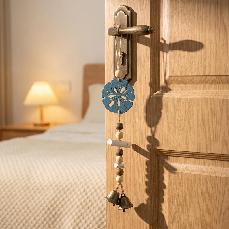 Coastal Wind Chime Hanging Bell Nautical Wall Decor for Beach House Seaside
