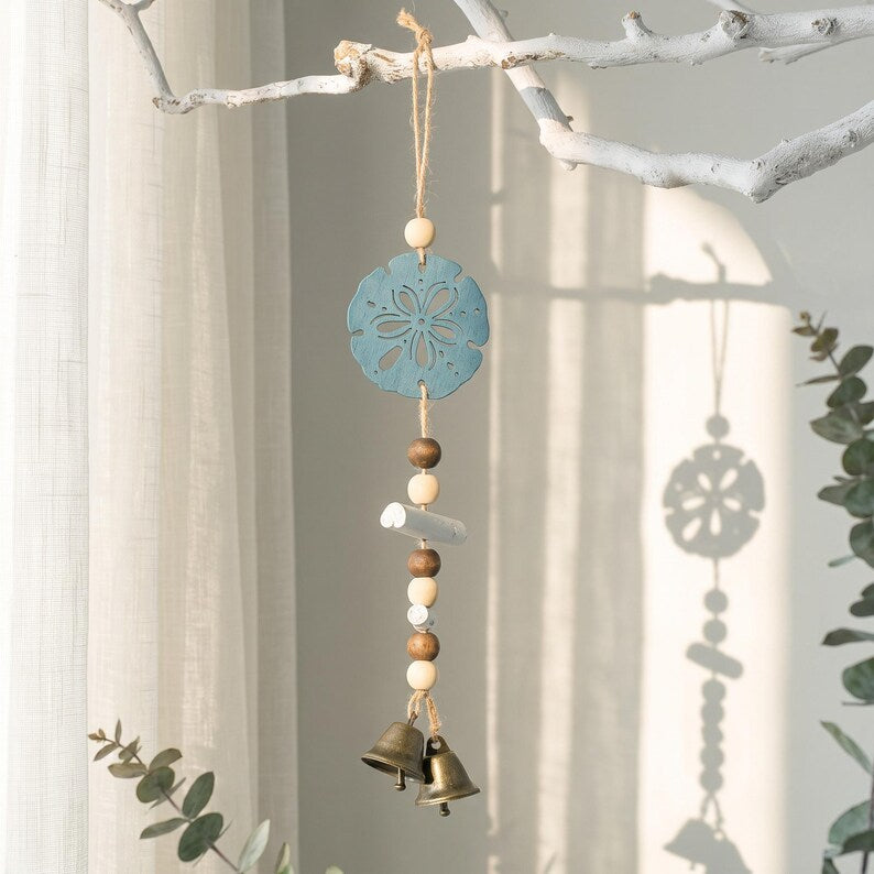 Coastal Wind Chime Hanging Bell Nautical Wall Decor for Beach House Seaside