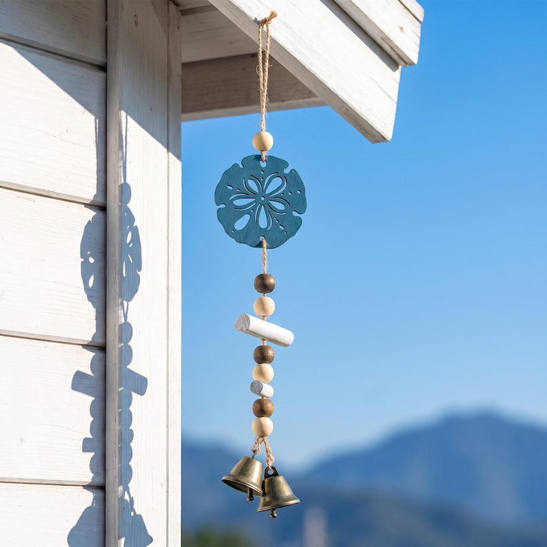 Coastal Wind Chime Hanging Bell Nautical Wall Decor for Beach House Seaside